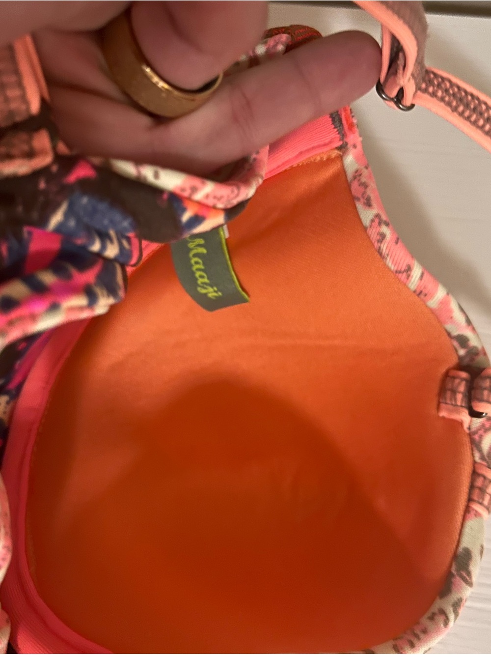 🌊🌺🐬Maaji Multicolor Removable Straps One-Piece Side Cut Out Swimsuit🌊🌸🌴 - Picture 7 of 15